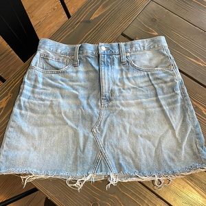 Madewell denim skirt